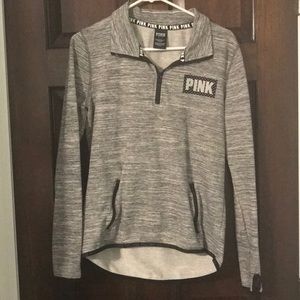 Pink quarter zip